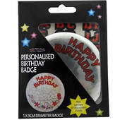 Gift: Party Personalised Birthday Badge