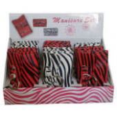 Gift: Zebra Red/White Manicure Set