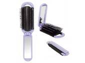 Gift: Folding Hair Brush w/Handle & Mirror