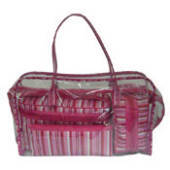 Cosmetic Bags Set 4 - Pink Stripes