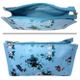 Cosmetic Purse Blue Floral