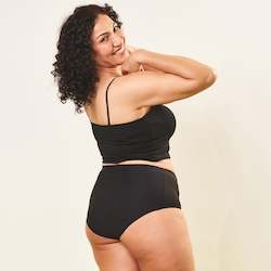 Incontinence Care: Black Seamless Incontinence Briefs | Light Protection | Sizes 10 to 18