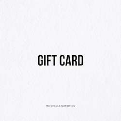 Food manufacturing: Mitchells Nutrition Gift Card