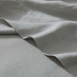 Weave: Weave Ravello Linen Flat Sheet | Silver