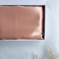 2 Rose Gold Silk Pillowcase - Std