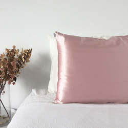 2 Pink Silk Pillowcase - Std