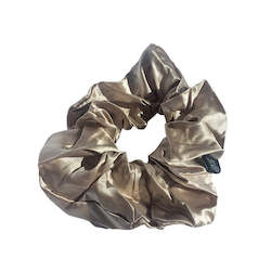 Linen - household: Large Silk Scrunchies - Champagne