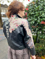 Clothing: Chanel-esque Up-cycled Leather Jacket