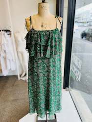 Rebecca Minkoff Green floral Maxi Dress
