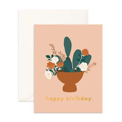 Florist: Happy Birthday Nopale Card