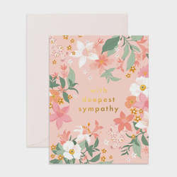 Florist: Deepest sympathy card