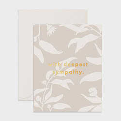Florist: Eucalypt Sympathy Card