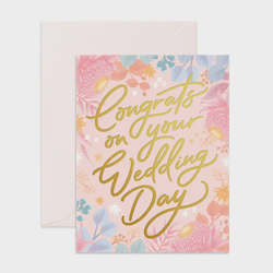 Congrats on Your Wedding Day card