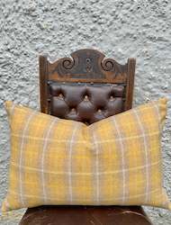 Cushions: Ochre Tartan Cushion