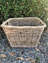 Cane basket shaped large