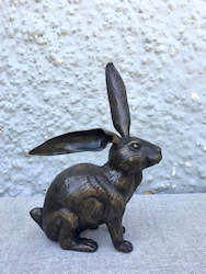 Home: Medium Brass Hare - Listening Ears