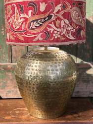 Lighting: Etched Gold Bronze Lampbase