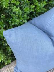 Cushions: Mineral Blue Linen Cushion