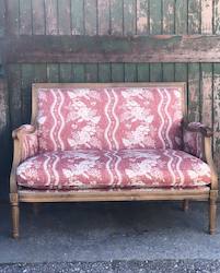 Linen French Settee