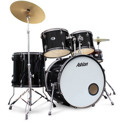 Ashton 5-piece rock drum kit, black