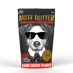 Mutt Butter Dog Treat Carob Peanuts 150g x 6