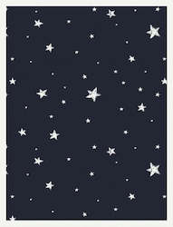 Personalized kids blanket Merino wool - Midnight Stars