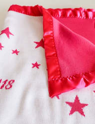 Customized Cotton Blanket (with Satin option) - Stars