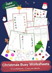 Busy Worksheets - Christmas