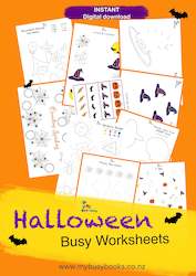 Busy Worksheets - Halloween