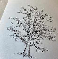Oak Tree Fingerprint Tree Wedding Guestbook