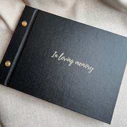 Black Memory Book - In Loving Memory