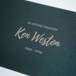 Personalised Artisan Funeral Memory Book
