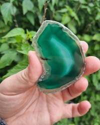 Green Agate Slice