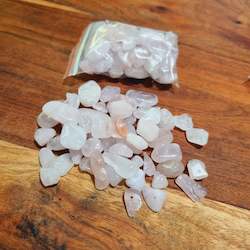 Tumble Stones: Rose Quartz Drilled Chip Bag