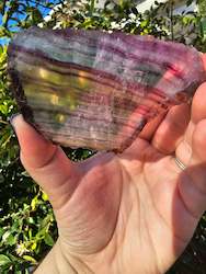 Rainbow Fluorite Slice #2