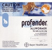 Profender allwormer for cats 2.5-5kg
