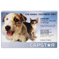 Flea Control - CAT My Vet - New Zealand's Largest Pet Pharmacy: Capstar cat/small dog pack of 6 x 11.4mg tablets
