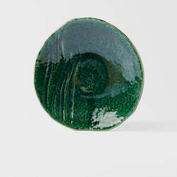 Oribe Green Uneven Plate