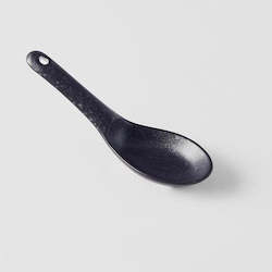 Matte Black Small Ceramic Spoon