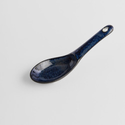 Indigo Blue Small Ceramic Spoon