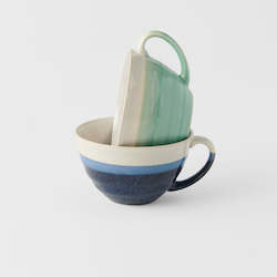 Kitchenware: Blue & Mint Cup Set