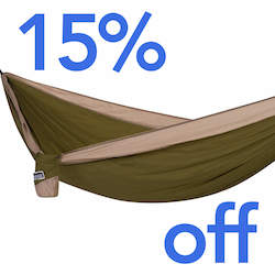 Olive Green - Recycled Hammock with Straps