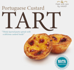 Grocery wholesaling: Portuguese Tarts Box Frozen