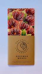 Screen printing: Beeswax Wrap - PÅhutukawa