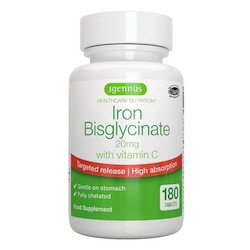 IRON Bisglyclinate with Vitamin C | 6 Month Supply