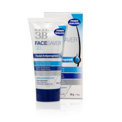 Toiletry wholesaling: Neat 3B Face Saver Gel for Facial Sweating.