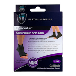 Toiletry wholesaling: Platinum Series Spandex Gel Compression Arch Sock