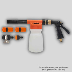Motor vehicle washing or cleaning: Foam Spray Gun with 1L bottle (for garden hose)