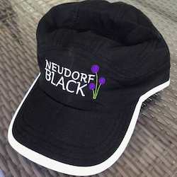 Food manufacturing: Neudorf Black Cap - Black with white trim