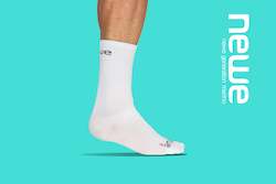 newe Staple merino Sock - White & Black
